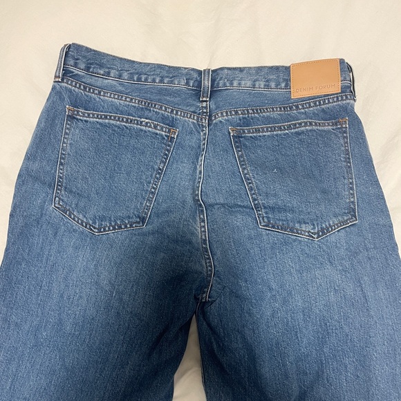 Denim Forum Blue Wide Leg Jeans - Picture 7 of 7